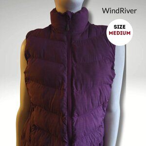 WindRiver Quilted Puffer Vest – Purple | Size Medium